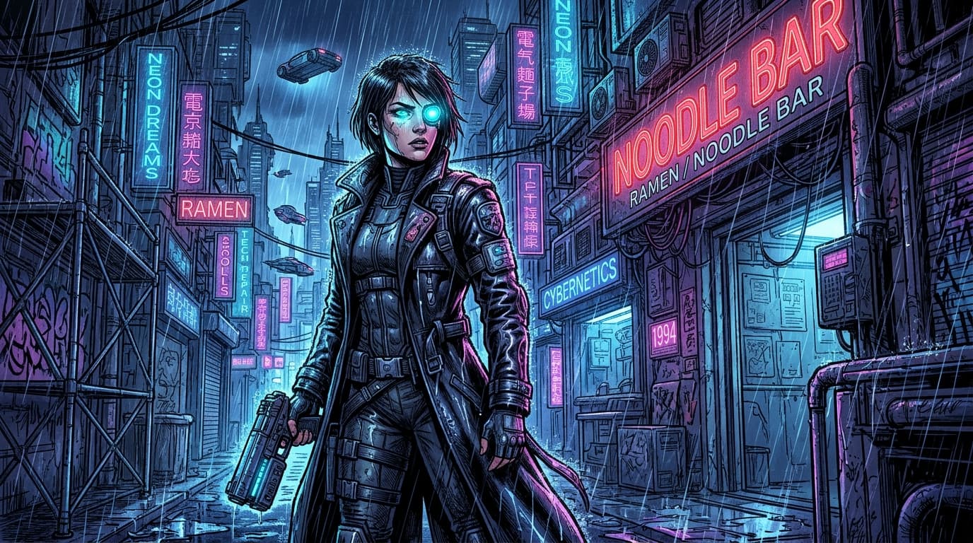 Final frame: Composited panel, as it appears in the finished scene.